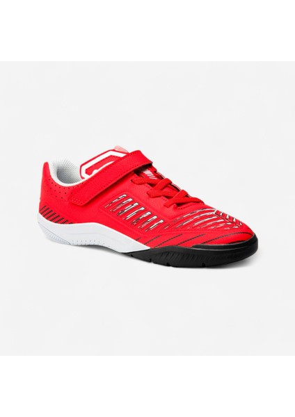 Kipsta Çocuk Futsal Ayakkabısı / Salon Ayakkabısı - Kırmızı / Siyah - Ginka 500