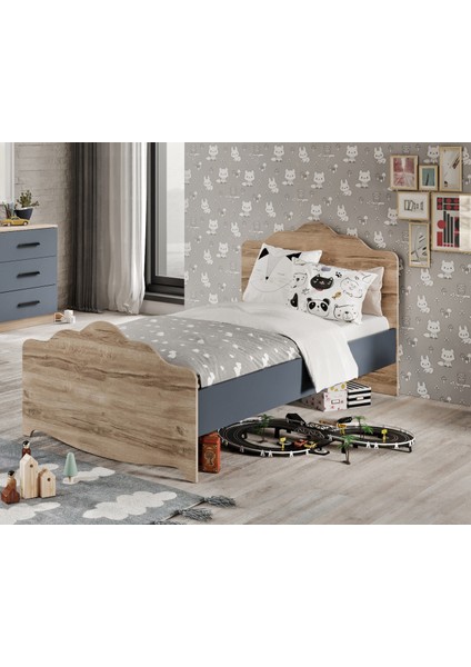 Izmir Çocuk Odası Takımı Tamamı Mdf Antrasit ve Flora Aynalı fırsatları