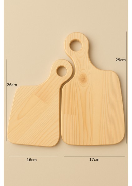 Ahşap Sunum Tahtası - 29 x 17 cm - Açık Kahverengi fırsatları