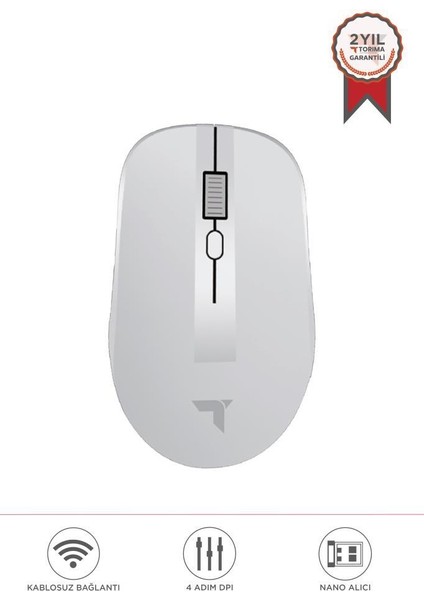 Tm-18 Beyaz Çift Modlu Sessiz Kablosuz Mouse Fare fiyatları