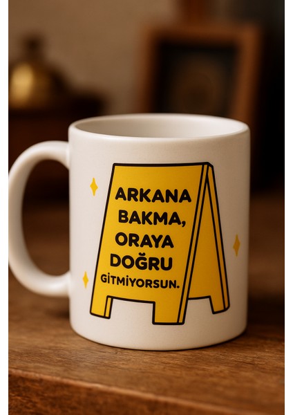 3 Lü Paket Motivasyon Yazı Baskı Porselen Kupa Bardak fırsatları