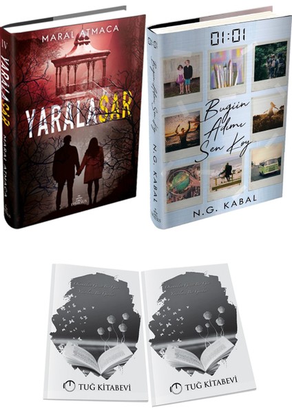 01:01 Bugün Adımı Sen Koy Ciltli ve Ephesus Yayınları Yaralasar 4 Ciltli Maral Atmaca 2li Set + Hediyeli