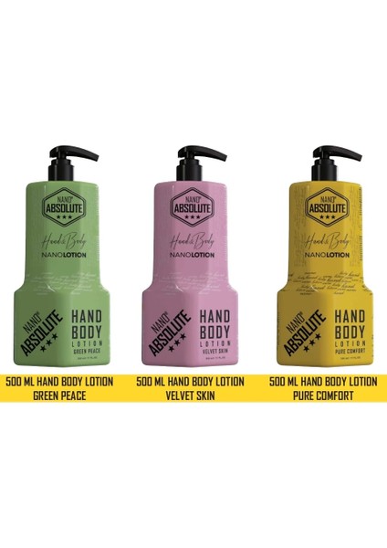 Hand & Body Lotıon Velvet Skın (Pembe) 500 ml / Nano Absolute El ve Vucüt Losyonu fiyatları