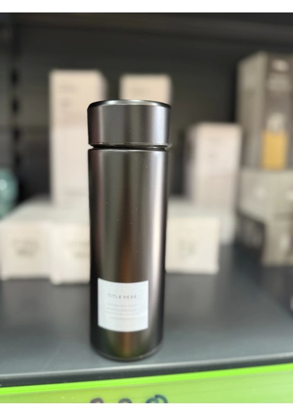 Paslanmaz Çelik Termos Su Şişesi 350ML Vakumlu Kapak Siyah Ithal Ürün modelleri