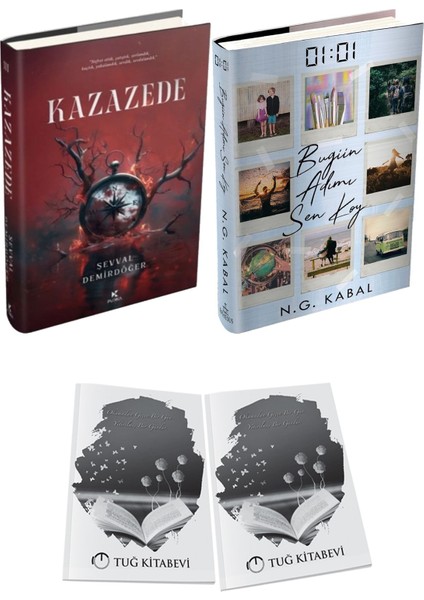 01:01 Bugün Adımı Sen Koy Ciltli ve Kazazede 3 Ciltli Şevval Demirdöğer 2li Set + Hediyeli