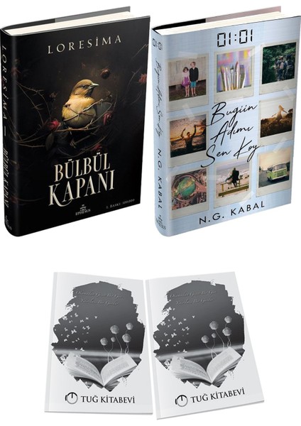 01:01 Bugün Adımı Sen Koy Ciltli ve Ephesus Yayınları Bülbül Kapanı 1 Ciltli Loresima 2li Set + Hediyeli
