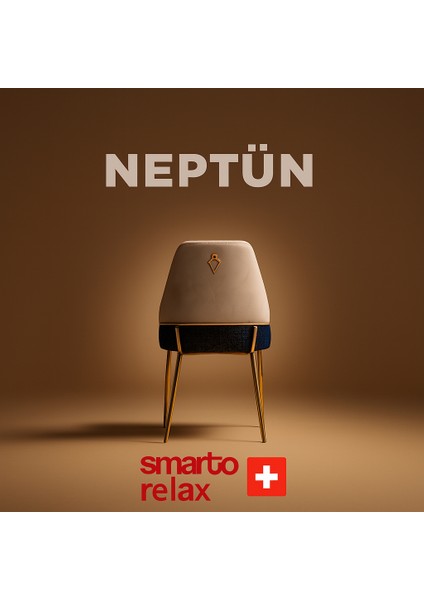 Neptun 2’li Sandalye Seti — Metal Ayaklı, Krem Kumaş fırsatları