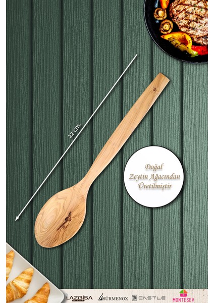 Zeytin Ağacı Ahşap Tahta Kaşık Seti indirimleri