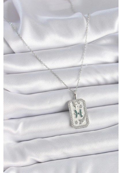 316L Çelik Gümüş Renk Zincir Balık Burcu Zirkon Taşlı Kadın Kolye fiyatları