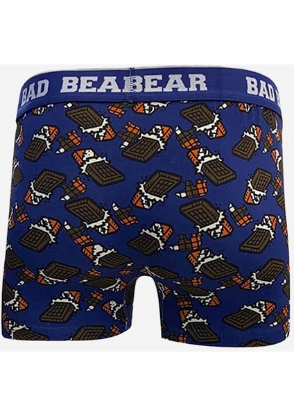 Lacivert Çikolata Desenli Erkek Boxer fiyatları