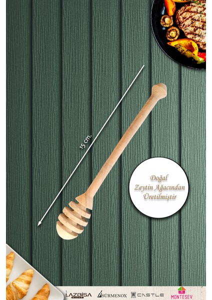 Zeytin Ağacı 6 Parça Ahşap Tahta Bal Reçel Kaşığı Kahvaltı Çatalı Kahvaltı Bıçağı modelleri