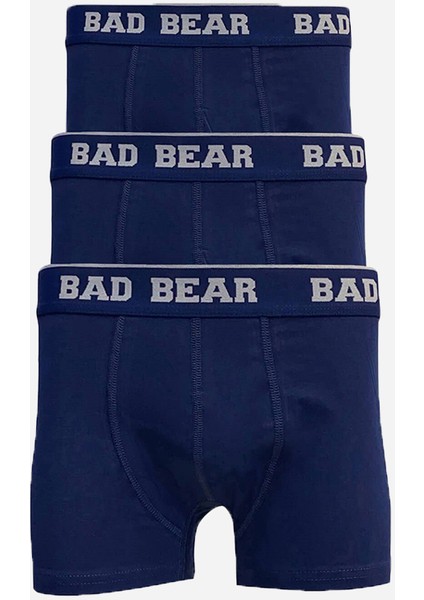 Basic 3'lü Lacivert Erkek Boxer Set