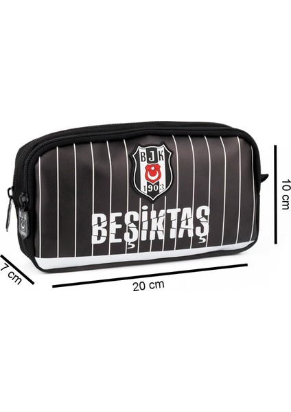 2 Bölmeli Ince Çubuk Desenli Suni Deri Kalem Çantası (25355) fiyatları
