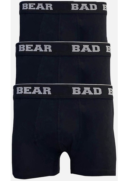 Basic 3'lü Siyah Erkek Boxer Set