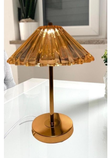 Lw-14 Gold Abajur Kristal Elmas Masa Lambası Dokunmatik Romantik Akrilik LED Gece Lambası fiyatları