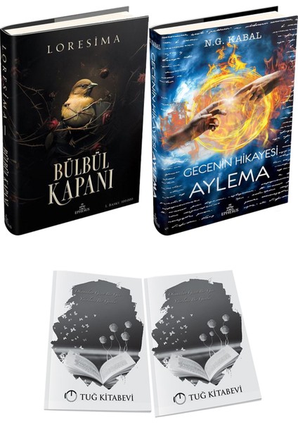 Gecenin Hikayesi Aylema Ciltli ve Ephesus Yayınları Bülbül Kapanı 1 Ciltli Loresima 2li Set + Hediyeli