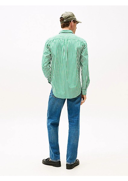 Erkek Flex Poplin Bold Yeşil Gömlek MW0MW394510CD fiyatları