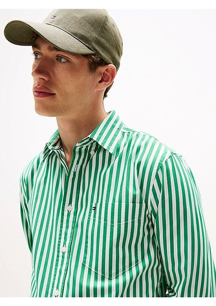 Erkek Flex Poplin Bold Yeşil Gömlek MW0MW394510CD fırsatları