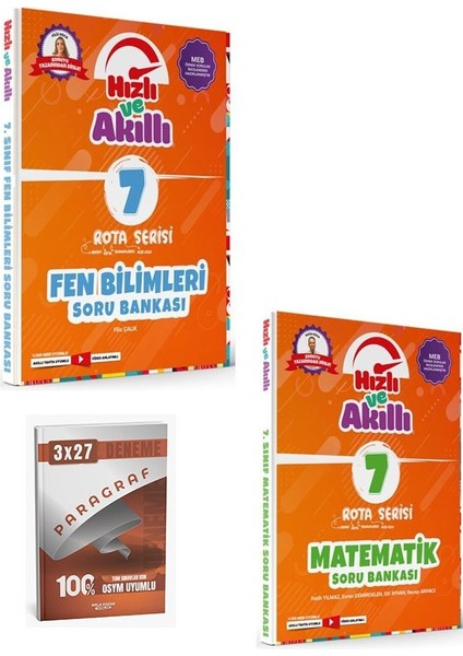 Tammat 2026 7. Sınıf Matematik+Fen Bilimleri Rota Serisi Hızlı ve Akıllı Soru Bankası Seti+Anla Kazan Paragraf