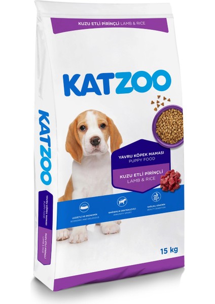 Kuzu Etli & Pirinçli Yavru Köpek Maması