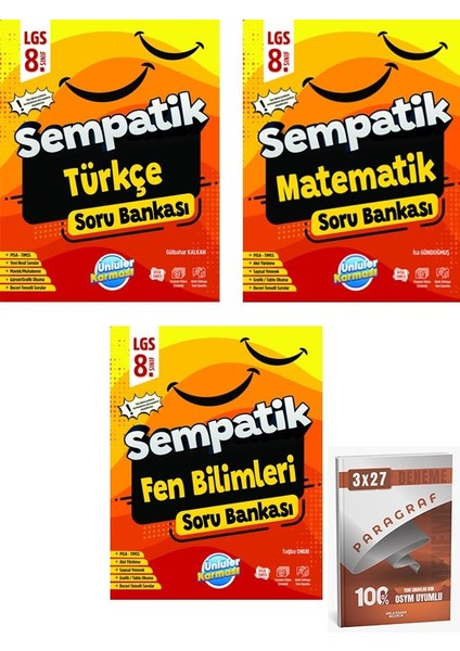 Ünlüller 2026 8.sınıf Sempatik Türkçe Soru Bankası Seti+Anla Kazan Paragraf
