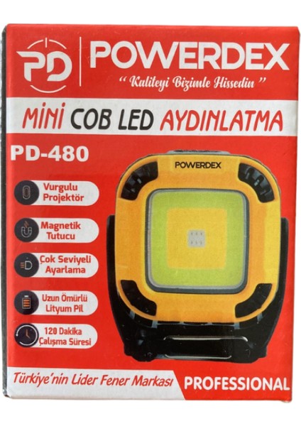 PD-480 Cob LED Manyetik Aydınlatma | Mini Taşınabilir Şarjlı Lamba fırsatları