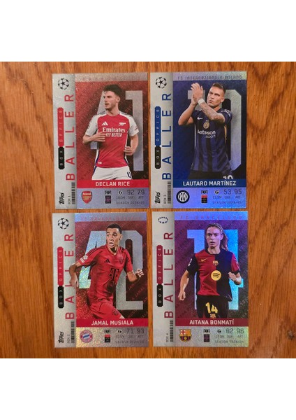 Box Office Baller 4'lü Oyun Kartı Set