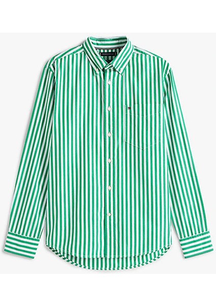 Erkek Flex Poplin Bold Yeşil Gömlek MW0MW394510CD indirimleri