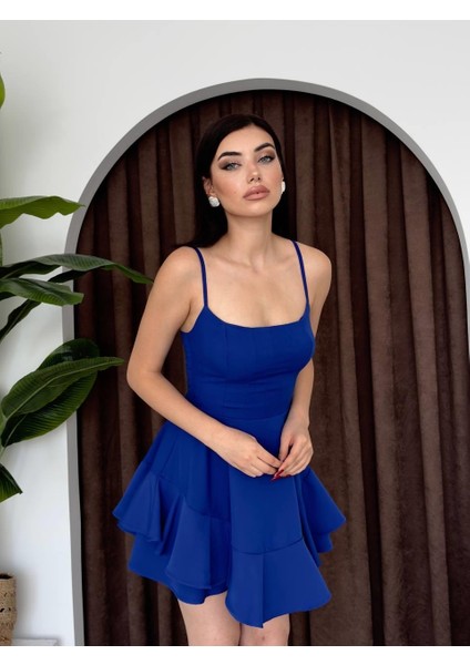 Common Ip Askılı Elbise