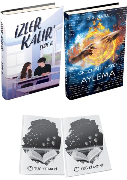 Gecenin Hikayesi Aylema Ciltli ve Izler Kalır 2 Ciltli Sude B. 2li Set + Hediyeli