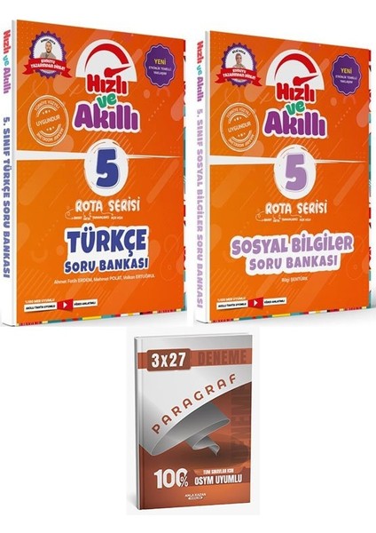 Tammat 2026 5. Sınıf Türkçe+Sosyal Bilgiler Rota Serisi Hızlı ve Akıllı Soru Bankası Seti+Anla Kazan Paragraf