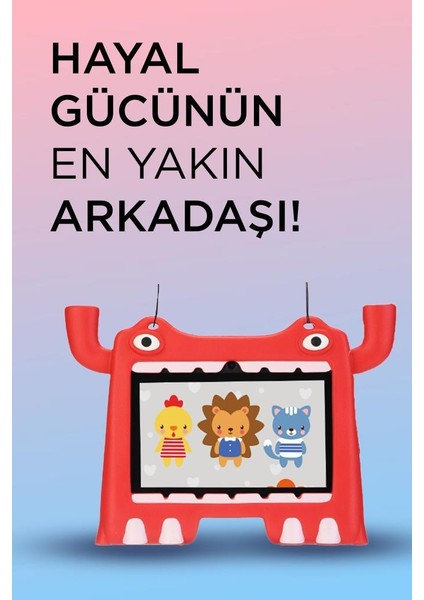 T16 Kırmızı 4gb +128 GB Tablet Android 13 Çocuk Tableti Kılıf Hediyeli modelleri