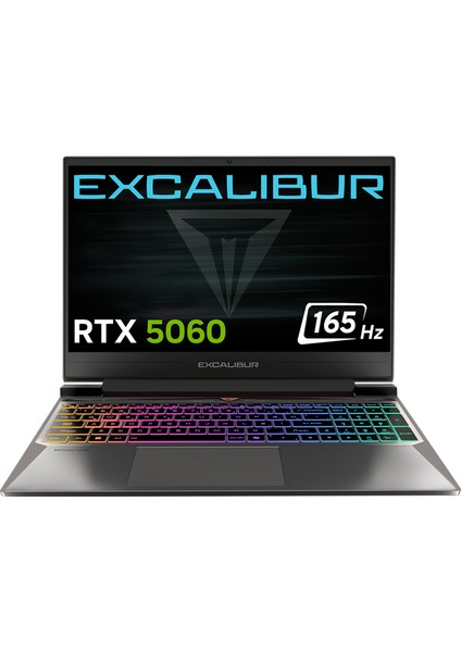 Excalibur G870 Series 2 Intel Core 7-240H 32GB 2TB 8GB RTX5060 165HZ 15.6" Freedos Taşınabilir Bilgisayar G870.240H-DX60X-C