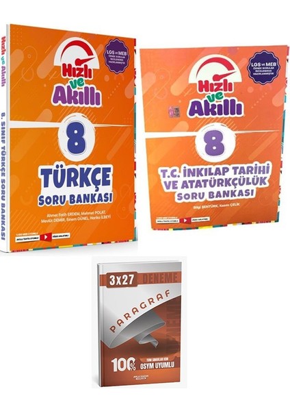 Tammat 2026 8. Sınıf Lgs Türkçe+T.c. Inkılap Tarihi ve Atatürkçülük Hızlı ve Akıllı Soru Bankası Seti+Anla Kazan Paragraf