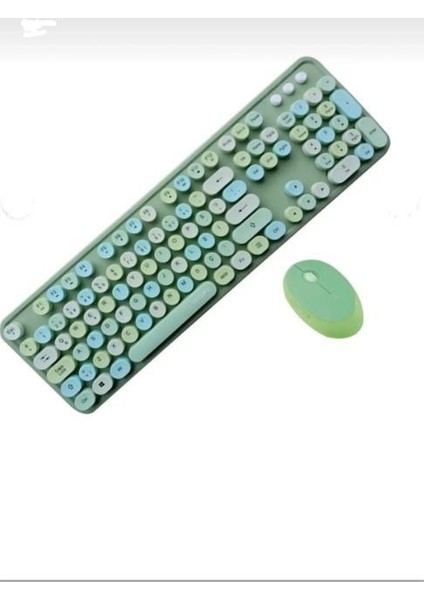 Kablosuz Klavye ve Mouse Fare Set 104 Tuşlu Pc Notebook Laptop Uyumlu