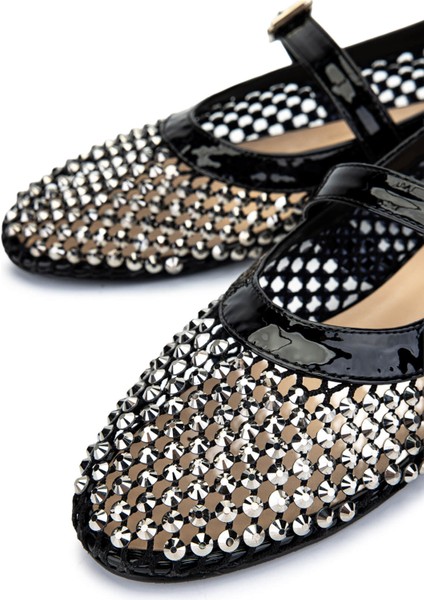 Kadın Deri & Tekstil Siyah Rugan Babet Ayakkabı 1036 7604 Bn Ayk Y25 Sıyah Rgn fırsatları