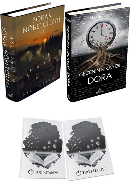 Gecenin Hikayesi Dora Ciltli ve Sokak Nöbetçileri 3 Ciltli Aslı Arslan 2li Set + Hediyeli