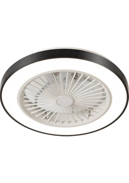 KCF297 15W Ledli Dekoratif Tavan Vantilatörü Siyah