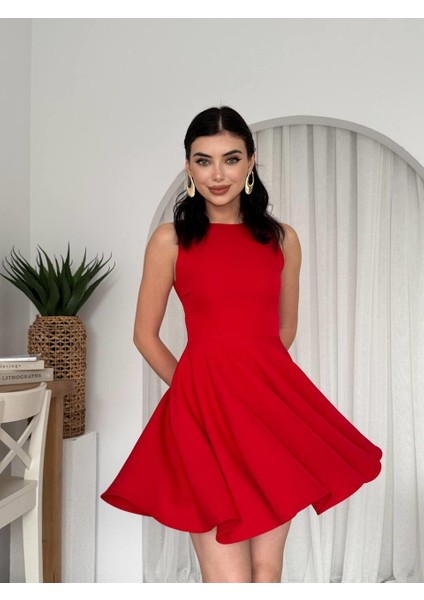 Berl Cep Detaylı Elbise