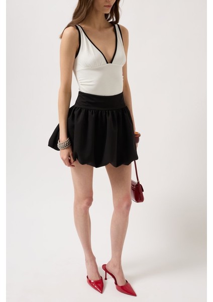 Balon Detay Mini Etek modelleri