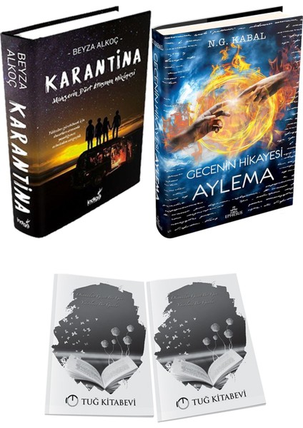 Gecenin Hikayesi Aylema Ciltli ve Karantina 1 Ciltli Beyza Alkoç 2li Set + Hediyeli