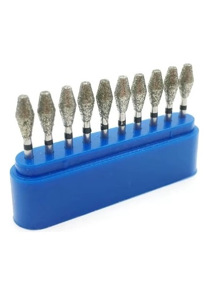 EX-12S Fg Diş Laboratuvarı Fg Elmas Burs Matkaplar Yüksek Hızlı El Aleti 10 Adet 1 Kutu Parlatma Beyazlatma Ürünü Diş Hekimi Aracı