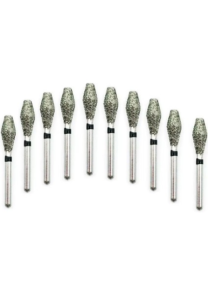 EX-12S Fg Diş Laboratuvarı Fg Elmas Burs Matkaplar Yüksek Hızlı El Aleti 10 Adet 1 Kutu Parlatma Beyazlatma Ürünü Diş Hekimi Aracı indirimleri