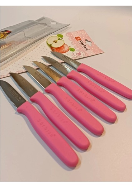 Sürbisa Meyve Takımı Pembe 6'lı 61007 7.0 cm