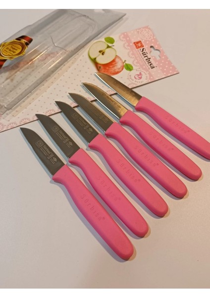 Sürbisa Meyve Takımı Pembe 6'lı 61007 7.0 cm modelleri