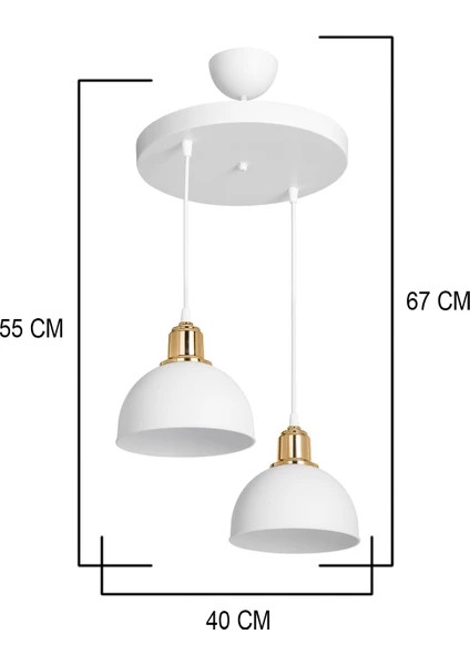 Bella Ikili Avize Beyaz fırsatları