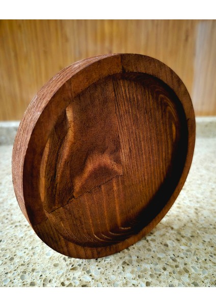 Yuvarlak Çerezlik - 12,5 cm - Koyu Kahverengi