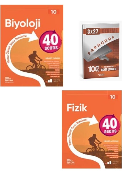 Okyanus 2026 10. Sınıf Biyoloji+Fizik 40 Seans Konu Özetli Soru Bankası