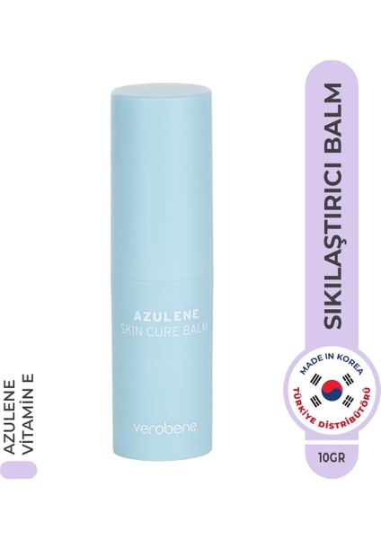 Azulene Skin Cure Balm Kolajenli Yatıştırıcı Yoğun Nemlendirici Stick Kore 10G