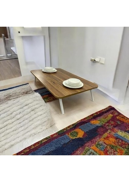 Sofrası Mutfak Sofrası Kolay Taşınabilir 60 x 100 cm Balkon Sofra (Ceviz) fiyatları